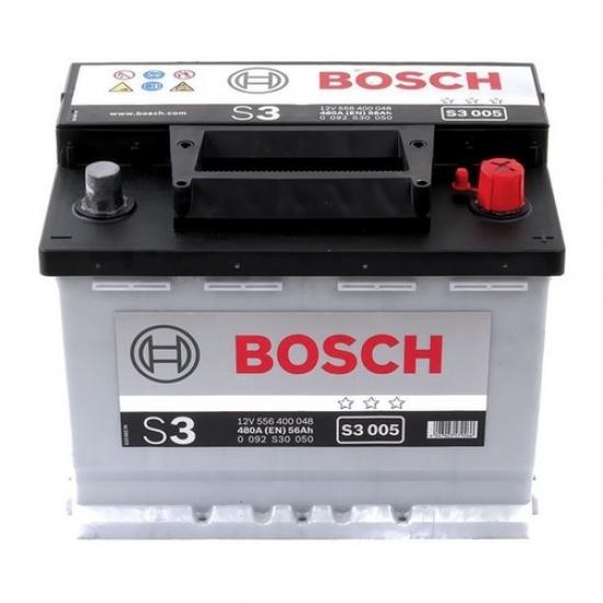 Аккумулятор BOSCH 56Ah 480A обратная полярность(-+)