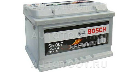 Аккумулятор BOSCH 74Ah 750A обратная полярность(-+) -   для 