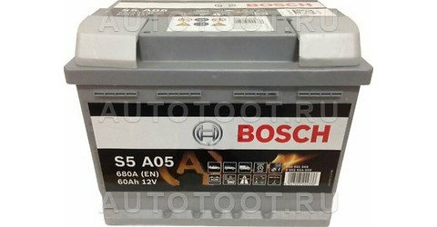 Аккумулятор BOSCH 60Ah 680A обратная полярность(-+) -   для 
