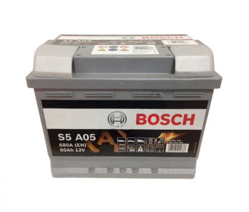 Аккумулятор BOSCH 60Ah 680A обратная полярность(-+)