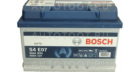 Аккумулятор BOSCH 65Ah 650A обратная полярность(-+) -   для 