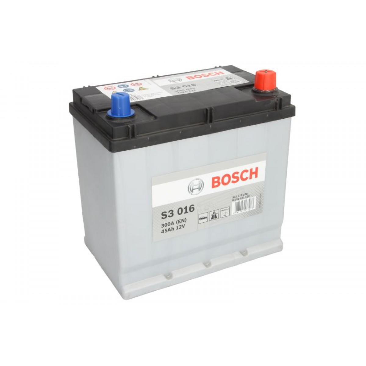 Аккумулятор BOSCH 45Ah 300A обратная полярность(-+)