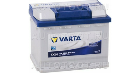 Аккумулятор VARTA 60Ah 540A обратная полярность(-+) -   для 