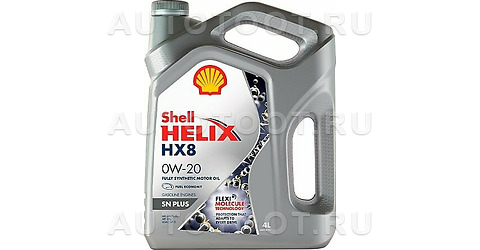 Масло моторное синтетическое SHELL Helix HX8 0W-20 4л -   для 