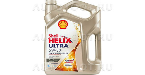 Масло моторное синтетическое Shell Helix Ultra ECT C3 5W-30 4л - 550046363 SHELL для 