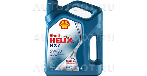 Масло моторное полусинтетическое Helix HX7 5W-30 4л - 550046351 SHELL для 