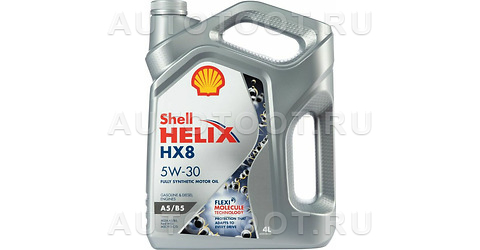Масло моторное синтетическое Shell Helix HX8 A5/B5 5W-30 4л -   для 