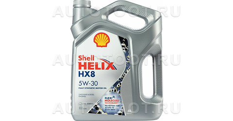 Масло моторное синтетическое Shell Helix HX8 Synthetic A3/B3 5W-30 4л - 550046364 SHELL для 