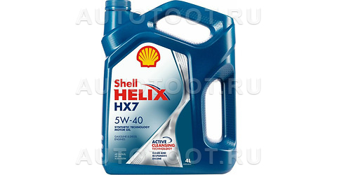 Масло моторное полусинтетическое Shel Helix HX7 SN+ 5W-40 4л - 550051497 SHELL для 
