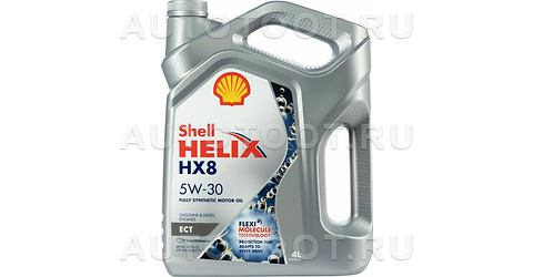 Масло моторное синтетическое Shell Helix HX8 ECT 5W-30 4л - 550048035 SHELL для 