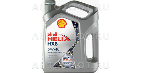 Масло моторное синтетическое Shell Helix HX8 SN+ 5W-40 4л - 550051529 SHELL для 