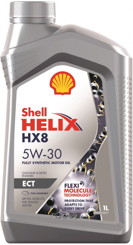 Масло моторное синтетическое Shell Helix HX8 ECT 5W-30 1л