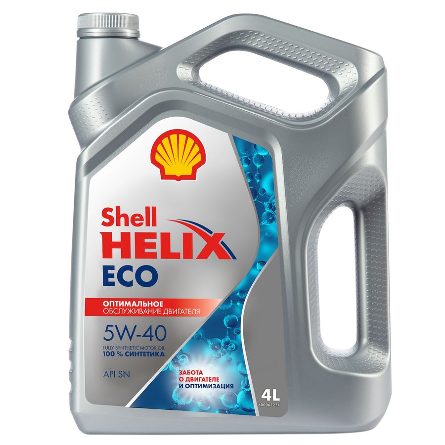 Масло моторное Shell Helix ECO SN 5W-40 синтетическое 4л