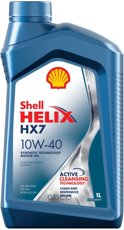 Масло моторное полусинтетическое Helix HX7 SN+ 10W-40 1л