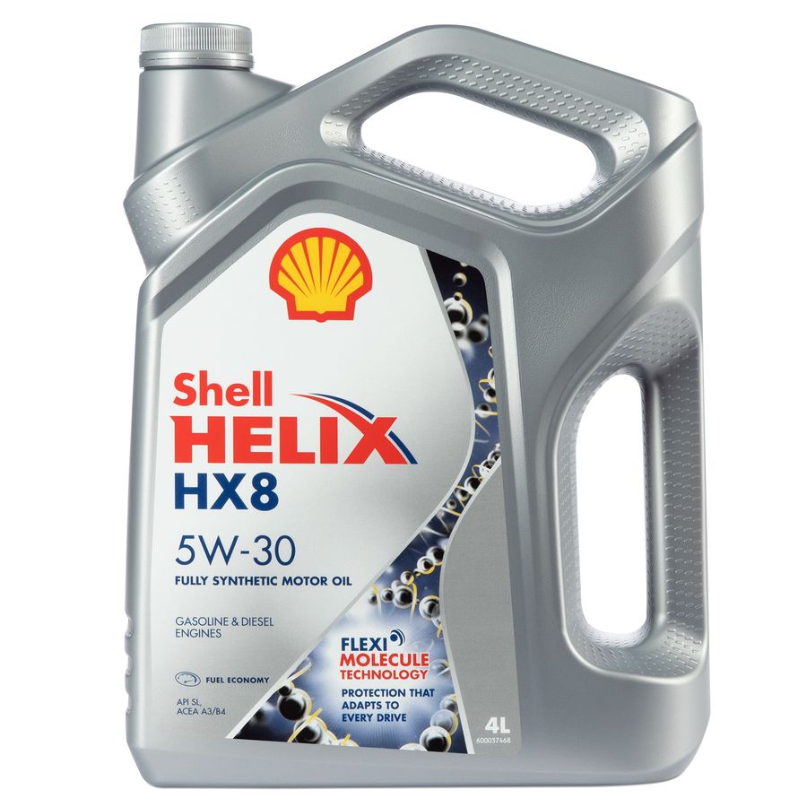 Масло моторное синтетическое Shell Helix HX8 Synthetic A3/B3 5W-30 4л