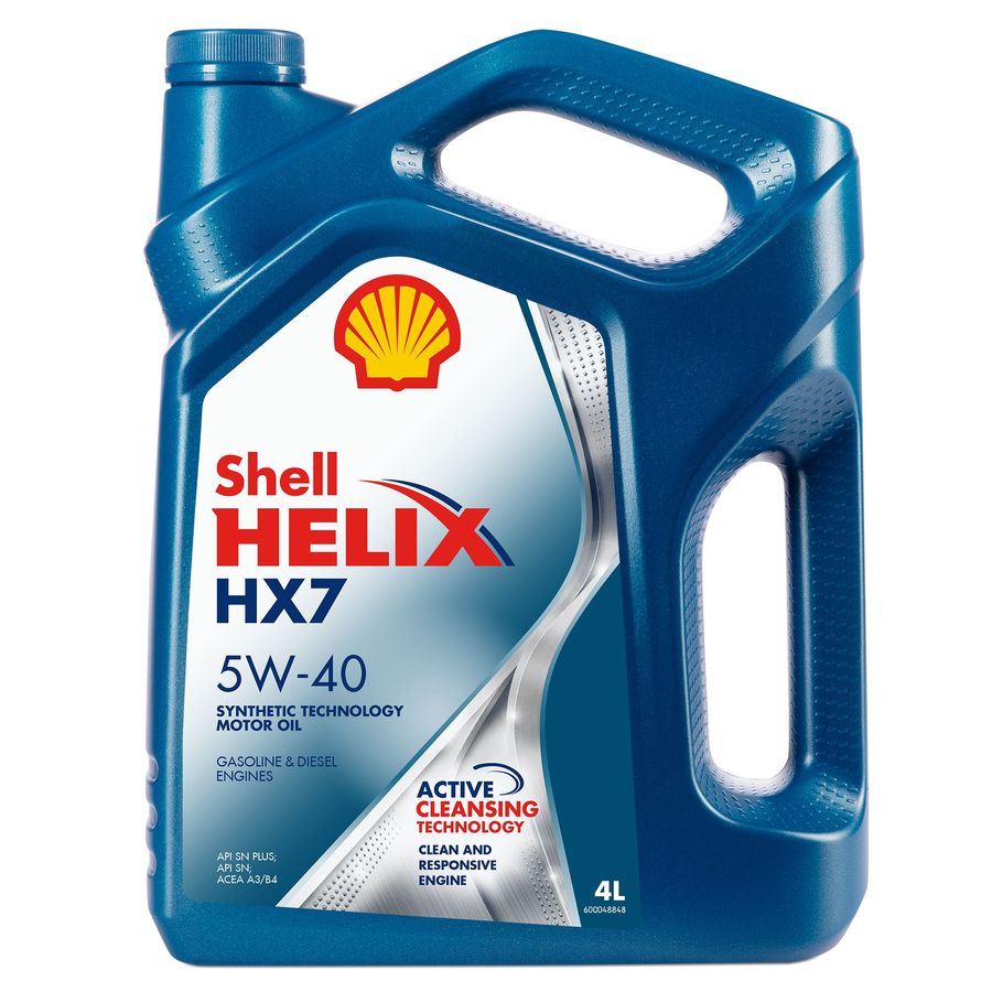 Масло моторное полусинтетическое Shel Helix HX7 SN+ 5W-40 4л