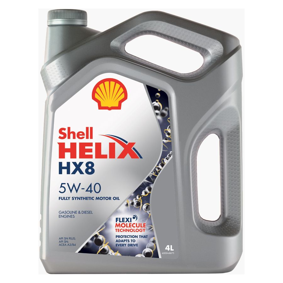 Масло моторное синтетическое Shell Helix HX8 SN+ 5W-40 4л