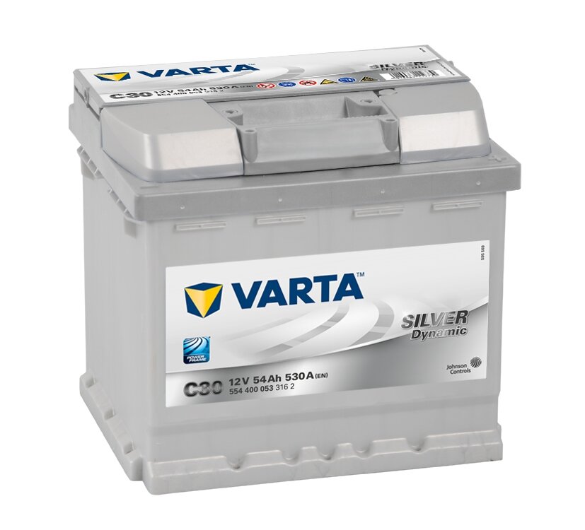 Аккумулятор VARTA 54Ah 530A обратная полярность(-+)