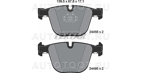 Колодки тормозные задние M-серия - 2445801 Textar для BMW 5SERIES, BMW 3SERIES, BMW X6, BMW X5
