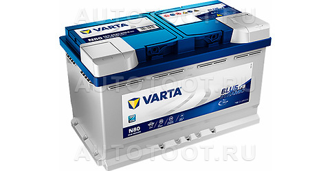 Аккумулятор VARTA 80Ah 800A обратная полярность(-+) -   для 