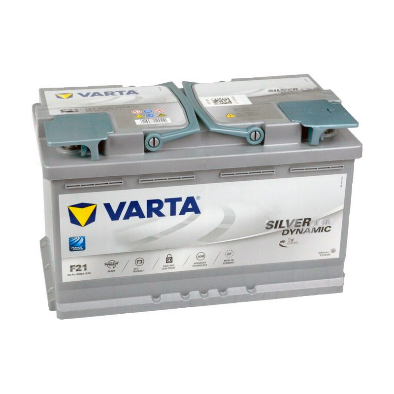 Аккумулятор VARTA AGM 80Ah 800A обратная полярность(-+)