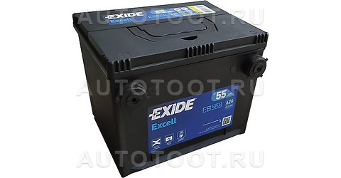 Аккумулятор EXIDE 55Ah 620A прямая полярность(+-) -   для 