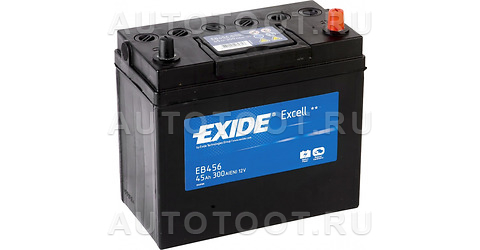 Аккумулятор EXIDE 45Ah 300A обратная полярность(-+) - EB456 EXIDE для 