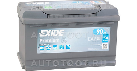 Аккумулятор EXIDE 90Ah 720A обратная полярность(-+) -   для 
