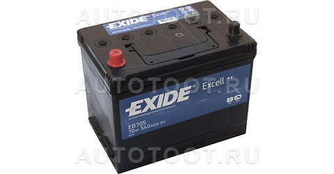 Аккумулятор EXIDE 70Ah 540A прямая полярность(+-) - EB705 EXIDE для 