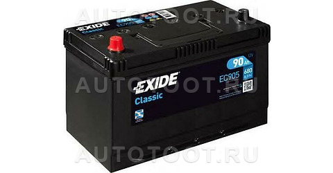 Аккумулятор EXIDE 90Ah 6800A прямая полярность(+-) - EC905 EXIDE для 