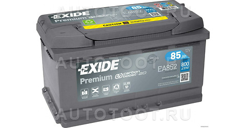 Аккумулятор EXIDE 85Ah 800A обратная полярность(-+) - EA852 EXIDE для 