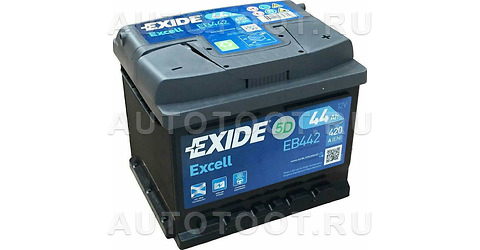 Аккумулятор EXIDE 44Ah 420A обратная полярность(-+) -   для 