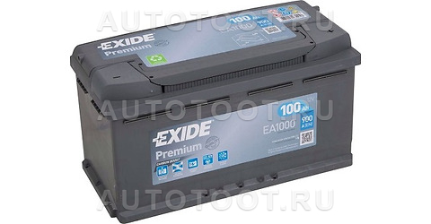 Аккумулятор EXIDE 100Ah 900A обратная полярность(-+) -   для 