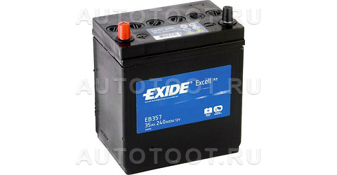 Аккумулятор EXIDE 35Ah 240A прямая полярность(+-) - EB357 EXIDE для 