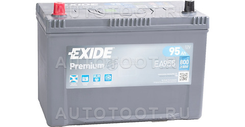 Аккумулятор EXIDE 95Ah 800A прямая полярность(+-) - EA955 EXIDE для 