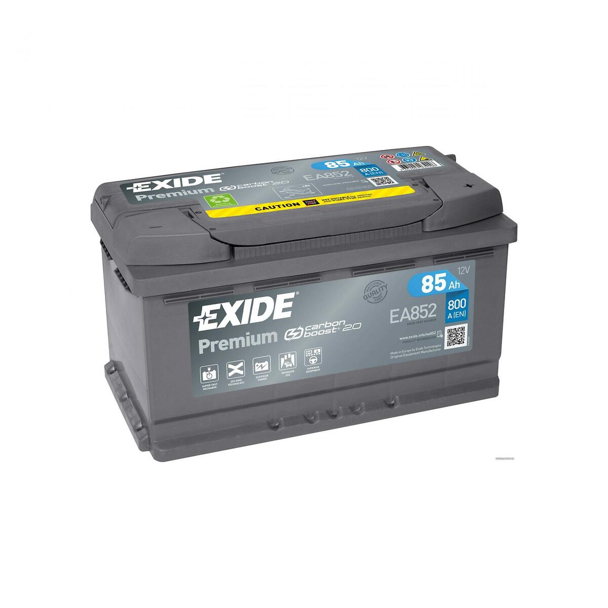 Аккумулятор EXIDE 85Ah 800A обратная полярность(-+)
