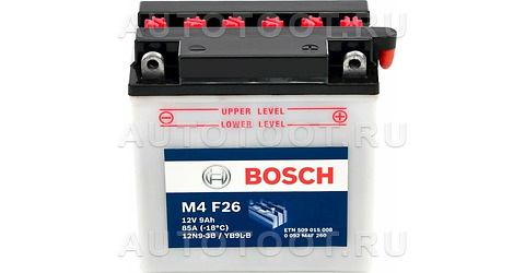 Аккумулятор BOSCH 9Ah 85A обратная полярность(-+) -   для 