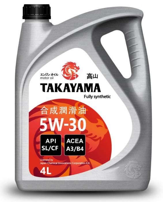 Масло моторное синтетическое TAKAYAMA 5W-30 SL/CF 4л