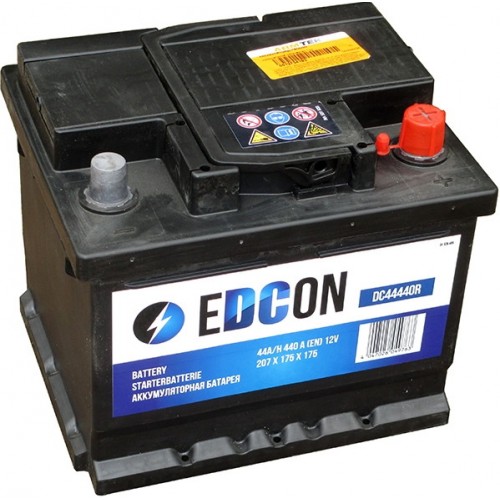Аккумулятор EDCON 44Ah 440A обратная полярность(-+)