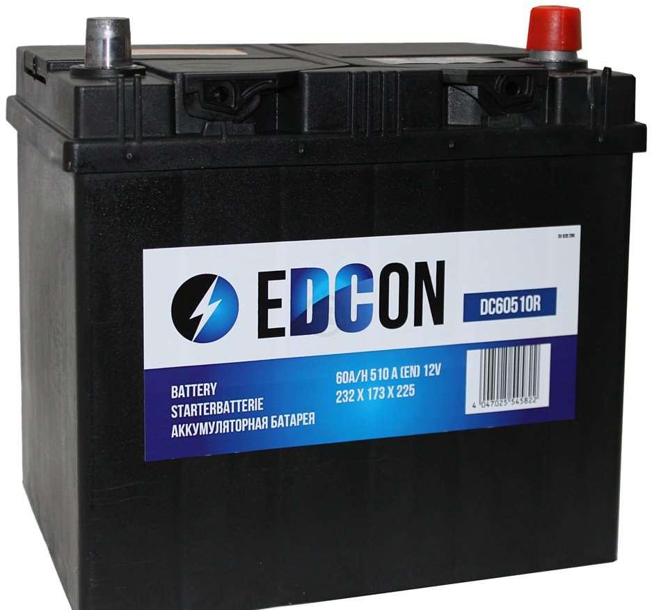 Аккумулятор EDCON 60Ah 510A обратная полярность(-+)