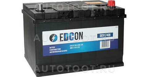 Аккумулятор EDCON 91Ah 740A обратная полярность(-+) -   для 