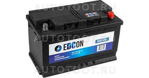 Аккумулятор EDCON 80Ah 740A обратная полярность(-+) -   для 