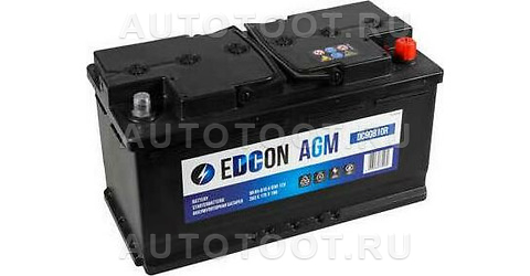 Аккумулятор EDCON AGM 90Ah 810A обратная полярность(-+) -   для 