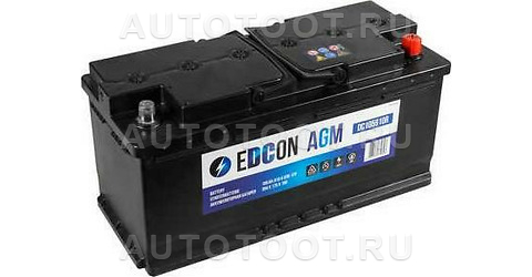 Аккумулятор EDCON AGM 105Ah 910A обратная полярность(-+) -   для 