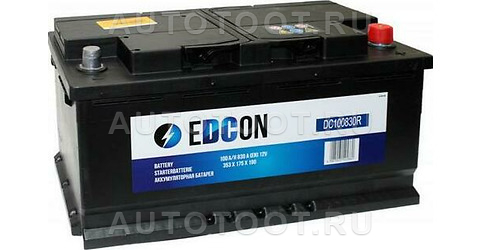 Аккумулятор EDCON 100Ah 830A обратная полярность(-+) -   для 