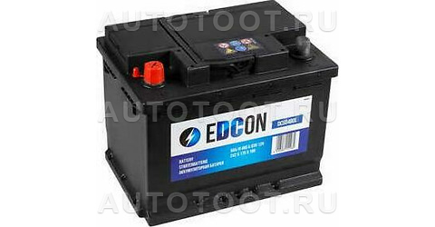 Аккумулятор EDCON 56Ah 480A прямая полярность(+-) -   для 