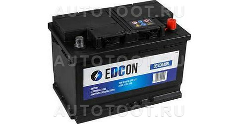 Аккумулятор EDCON 80Ah 740A обратная полярность(-+) - DC70640R EDCON для 