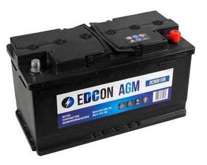 Аккумулятор EDCON AGM 90Ah 810A обратная полярность(-+)