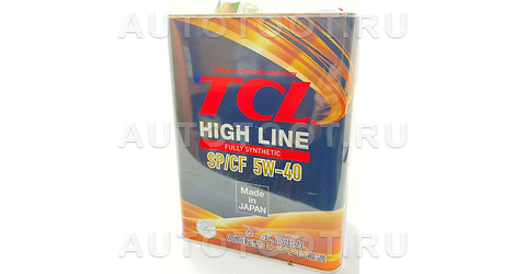 Масло моторное синтетическое TCL 5W-40 High Line, Fully Synth, SP/CF, 4л - H0040540SP TCL для 