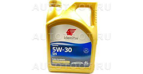 Масло моторное синтетическое IDEMITSU 5W-30 SN/GF-5 4л - 30011328746 IDEMITSU для 